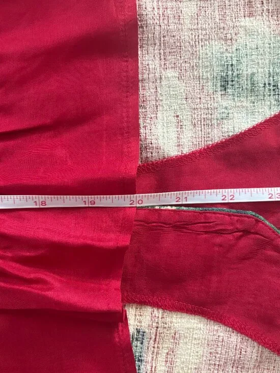 Vintage Mirrors Western Tapestry Vest Women's Large Red Horses Pearl Button 90s - Picture 7 of 10